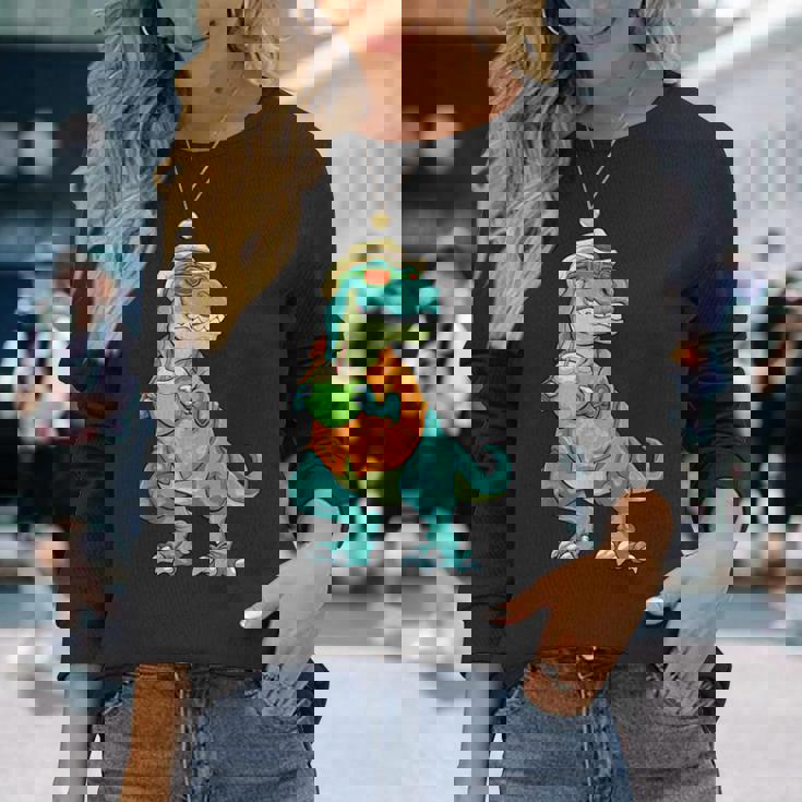 ハワイアン 恐竜 シャツ サマーレックス トロピカル バケーション アロハシャツ 長袖Tシャツ 彼女への贈り物