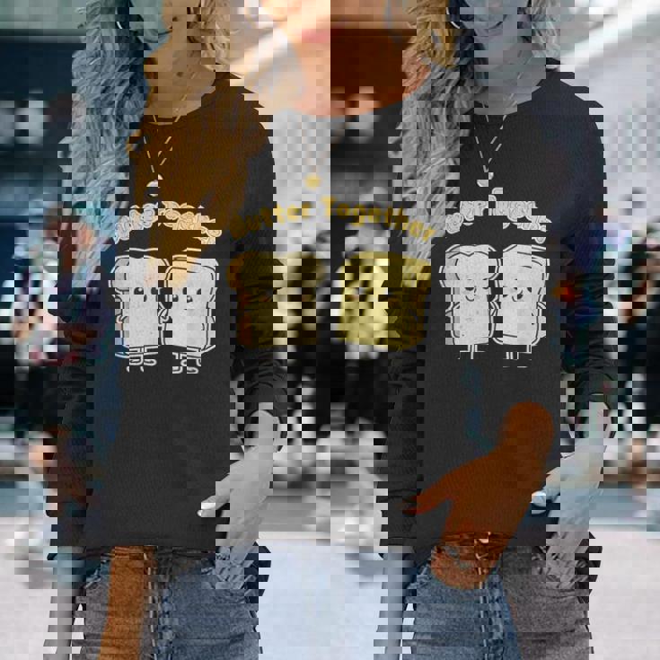 バター・トゥゲザー 長袖Tシャツ 彼女への贈り物