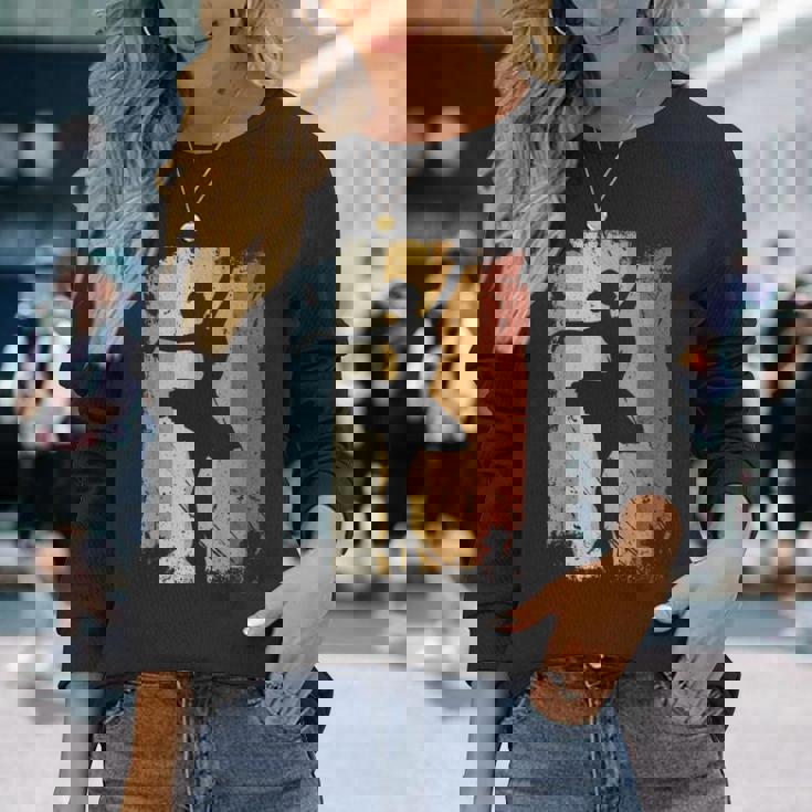 バレエダンスダンスバレリーナシューズ En Pointe ヴィンテージレトロ 長袖Tシャツ 彼女への贈り物