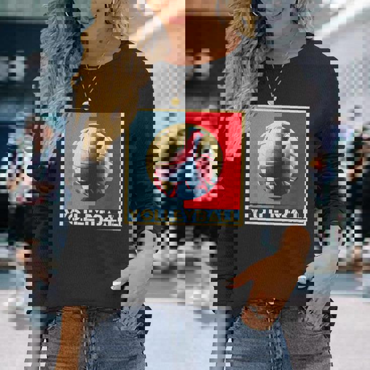 バレーボール バレー 面白tシャツ おもしろ 服 メンズ レディース おもしろグッズ バレー部 長袖Tシャツ 彼女への贈り物