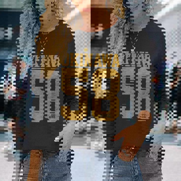 バーシティスタイル 沖縄 日本 長袖Tシャツ 彼女への贈り物