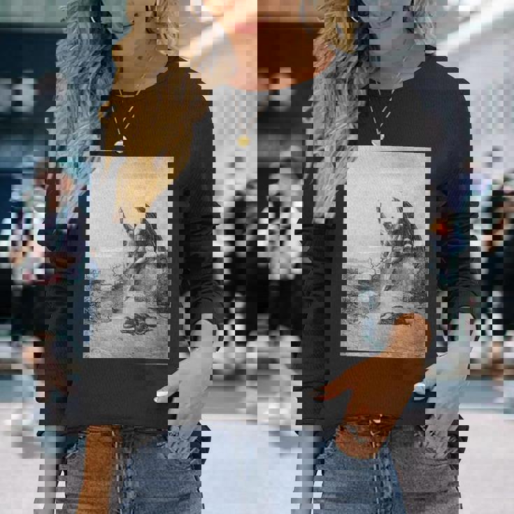 パラダイス・ロスト「多くの迷宮で」ギュスターヴ・ドレ アート 長袖Tシャツ 彼女への贈り物