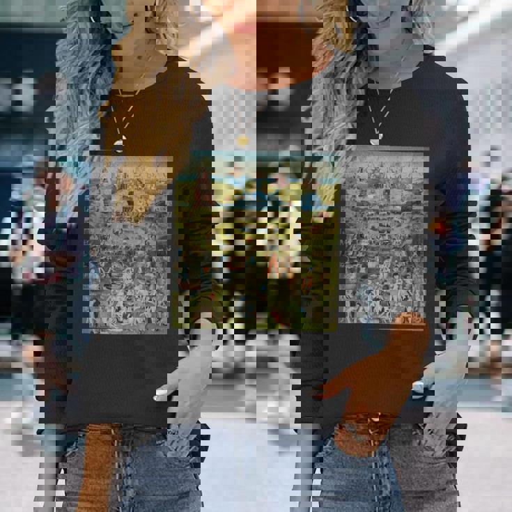 ヒエロニムス・ボッシュ 地球の喜びの庭 アート 長袖Tシャツ 彼女への贈り物