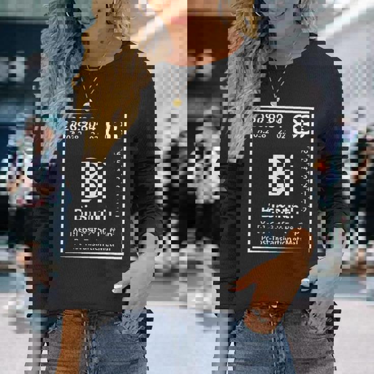 ビスマスエレメント白 長袖Tシャツ 彼女への贈り物