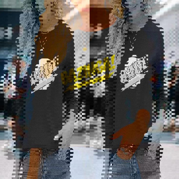 ビッグバン理論ロゴ Bazinga 長袖Tシャツ 彼女への贈り物