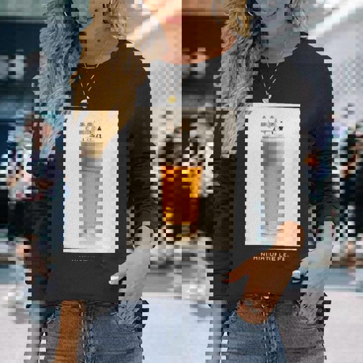 ビール冷え切ってます 長袖Tシャツ 彼女への贈り物