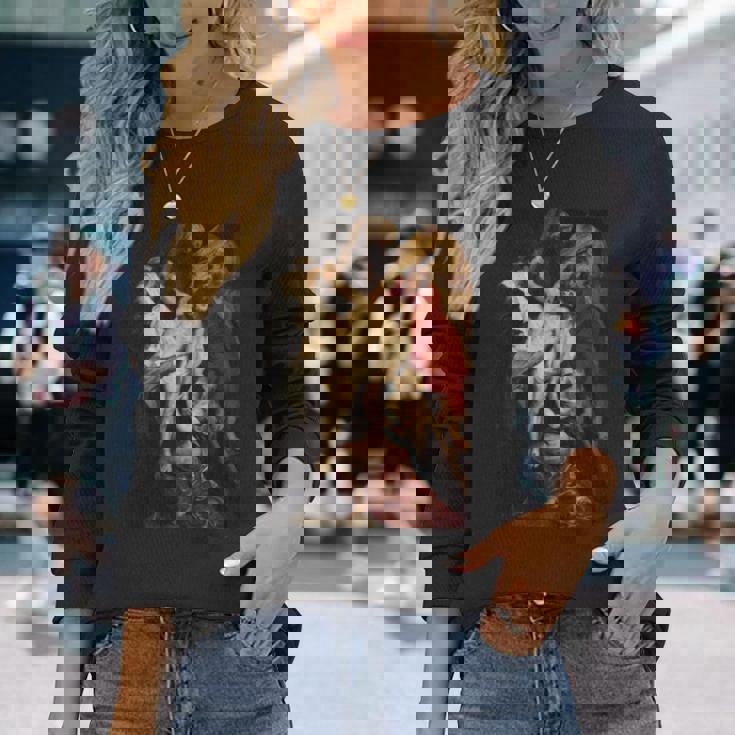 ピーター・ポール・ルーベンスによる「十字架からの降下」絵画 長袖tシャツ 長袖Tシャツ 彼女への贈り物