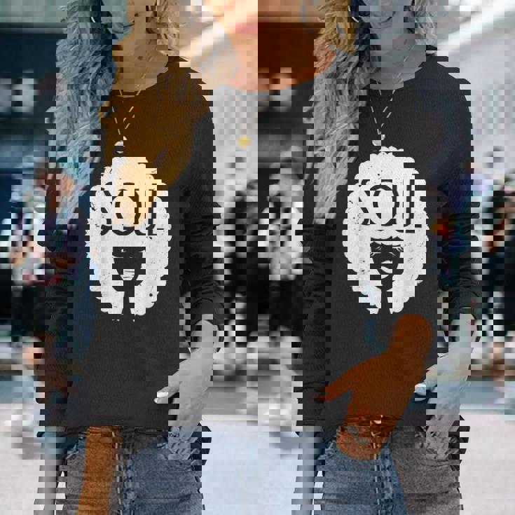 ファンクアウトフィット 音楽愛好家のためのヴィンテージ70年代コスチューム 長袖Tシャツ 彼女への贈り物