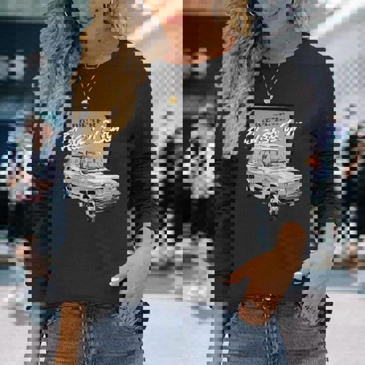 フィアット 126 長袖Tシャツ 彼女への贈り物