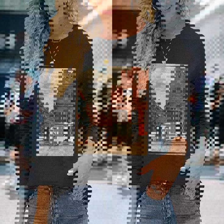 フェルメール【小路】贈り物 ギフト 長袖Tシャツ 彼女への贈り物