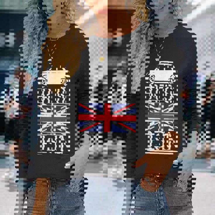 ブリティッシュクラシックカー ミニ 長袖Tシャツ 彼女への贈り物