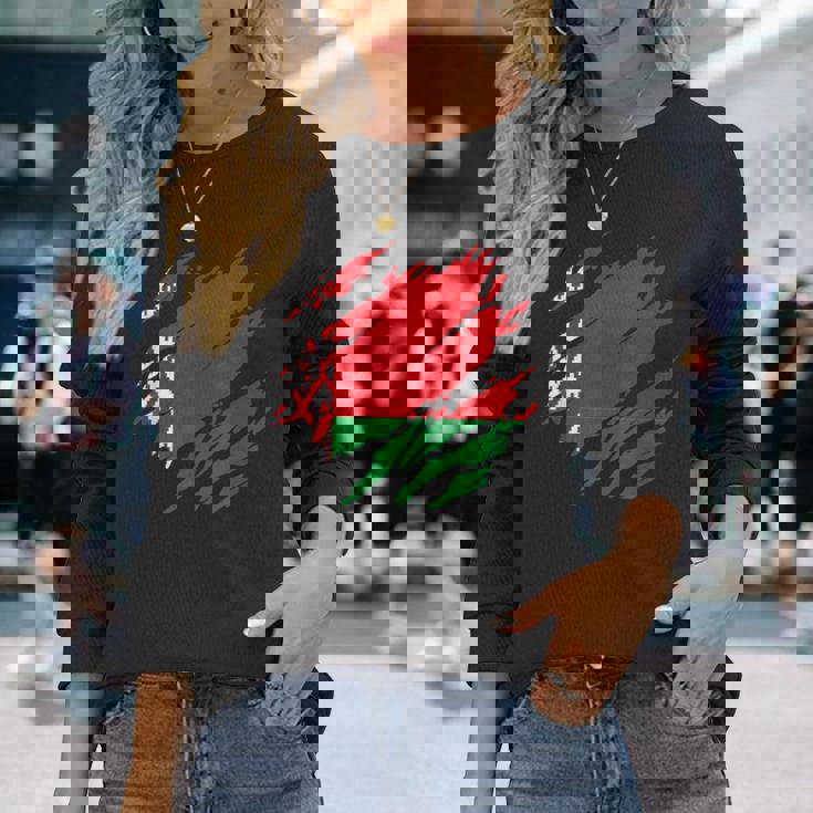 ベラルーシの旗ベラルーシ 長袖Tシャツ 彼女への贈り物