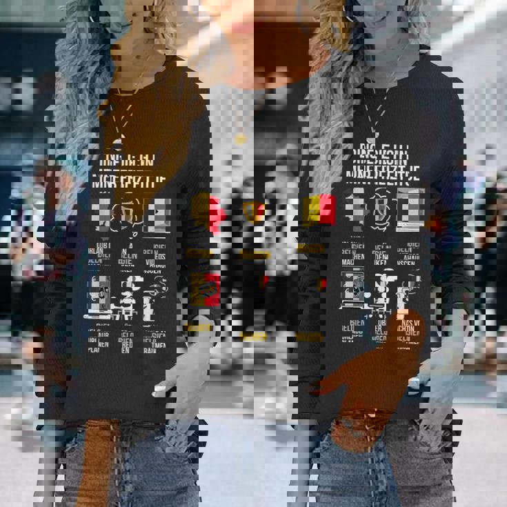 ベルギーの発言 長袖Tシャツ 彼女への贈り物