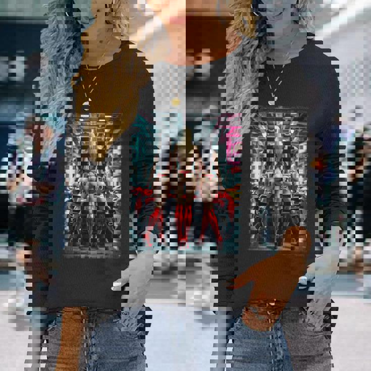 ホットガールオンtシャツ 男性用 セクシーブーティービキニモデル&車 長袖Tシャツ 彼女への贈り物