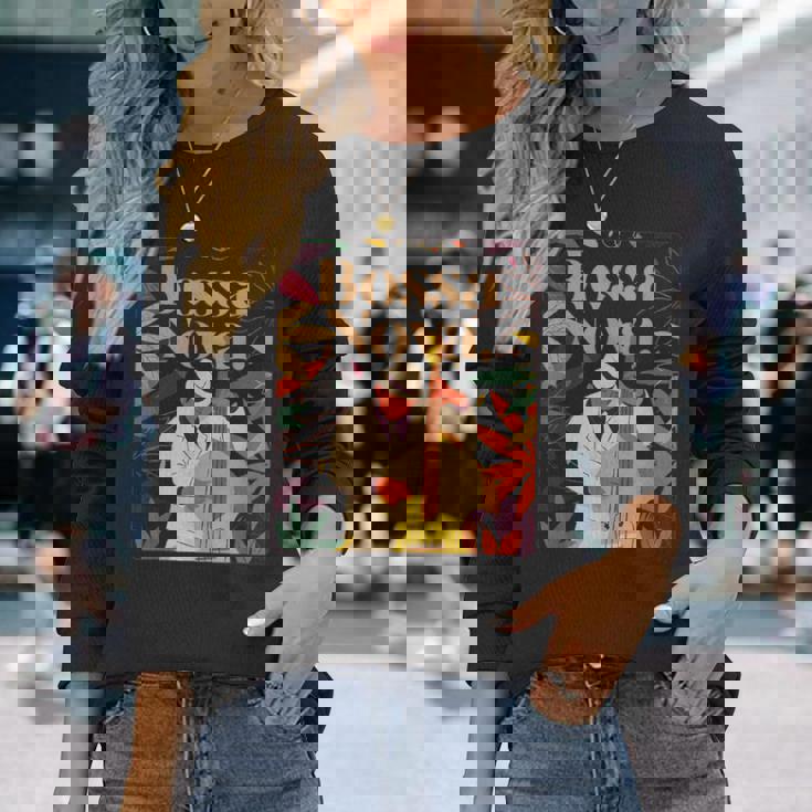 ボサ・ノヴァ・サンバ ミュージック ジャズ ブラジル ブラジル リオデジャネイロ 長袖Tシャツ 彼女への贈り物