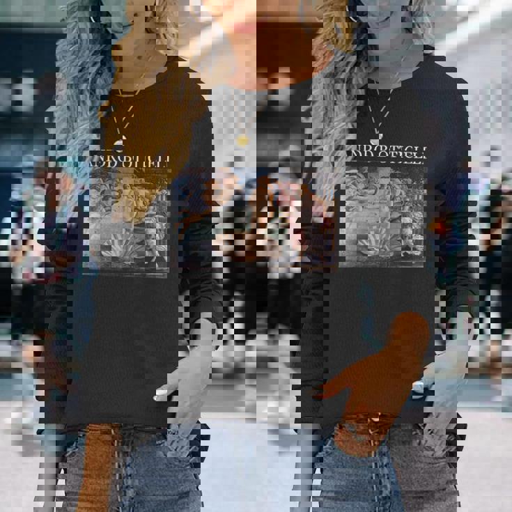 ボッティチェッリのヴィーナスの誕生 長袖Tシャツ 彼女への贈り物