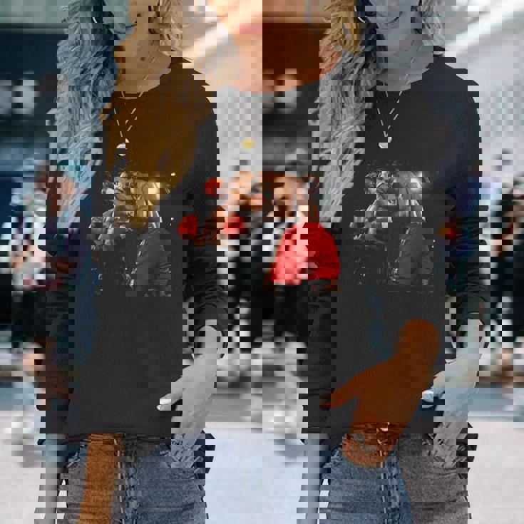 マイク・タイソン フランク・ブルーノ ヘビー級選手権ファイト 1989 長袖Tシャツ 彼女への贈り物