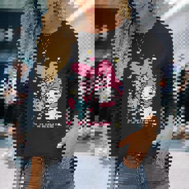 マイメロディ Usデザイン リボン 長袖Tシャツ 彼女への贈り物