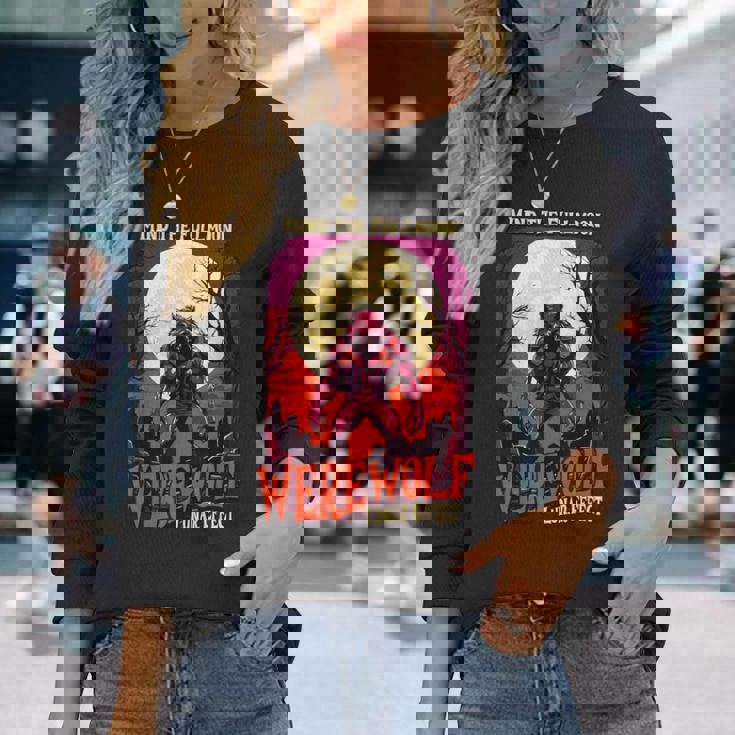 マインド・ザ・フルムーン 人狼 ハロウィン 不気味な人狼 長袖Tシャツ 彼女への贈り物