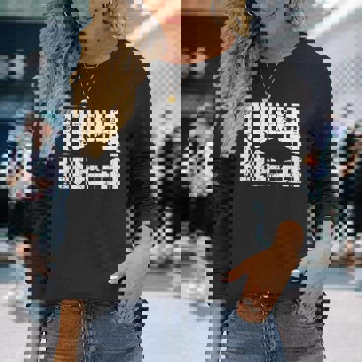 マグロハンター 長袖Tシャツ 彼女への贈り物