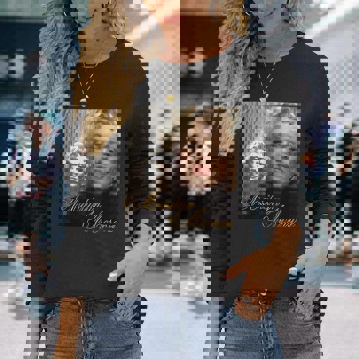 マリリンモンロー_004 長袖Tシャツ 彼女への贈り物