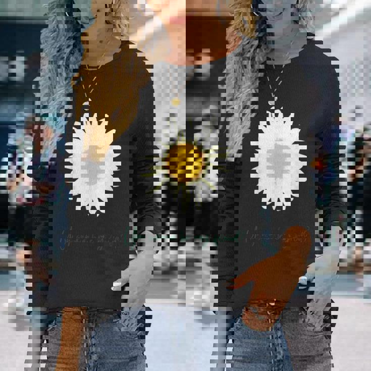 マーガレット デザイン フレンド 長袖Tシャツ 彼女への贈り物