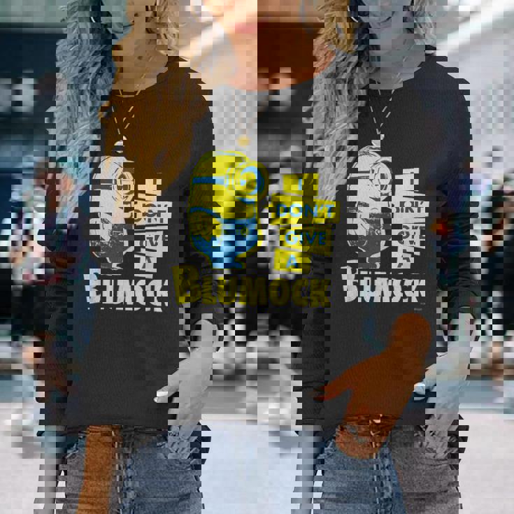 ミニオン I Don't Give A Blumock 長袖Tシャツ 彼女への贈り物