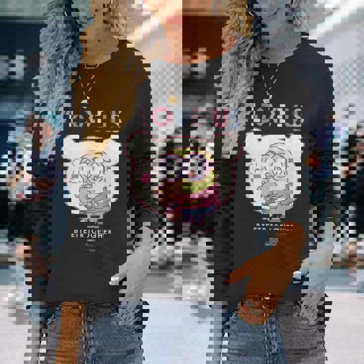 ミニオンズのボブとティム・ベター・トゥギャザー 長袖Tシャツ 彼女への贈り物