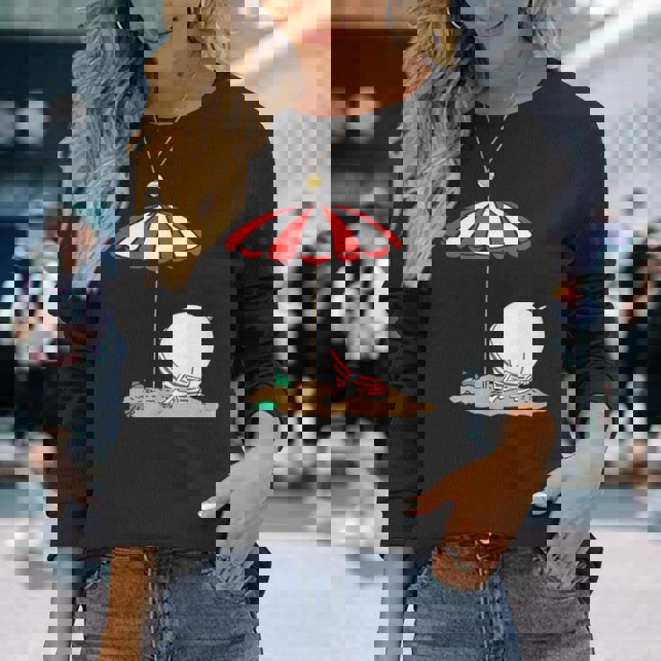 ムーミン ビーチで着替え 長袖Tシャツ 彼女への贈り物