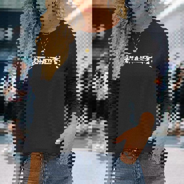 メガデス ホワイトロゴ 長袖Tシャツ 彼女への贈り物