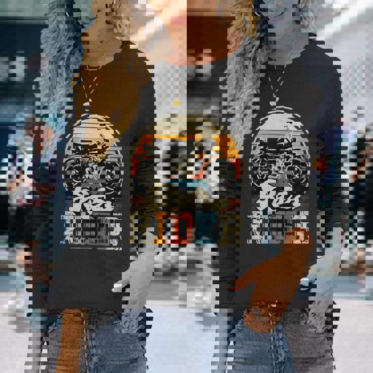 モンキー 原付 バイク レトロ ライダー ヴィンテージ 日本 クラシック 長袖Tシャツ 彼女への贈り物