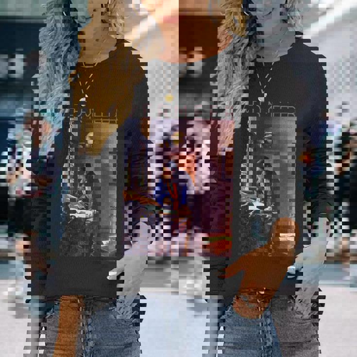 ヨハネス フェルメール 芸術家のための芸術 地理学者 長袖Tシャツ 彼女への贈り物