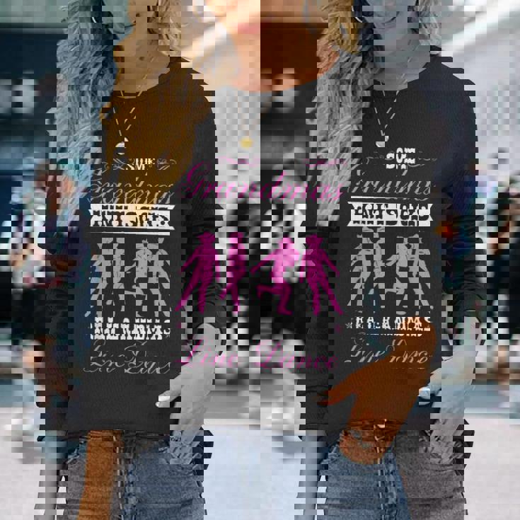 ラインダンシングカントリー ウエスタンラインダンス 長袖Tシャツ 彼女への贈り物