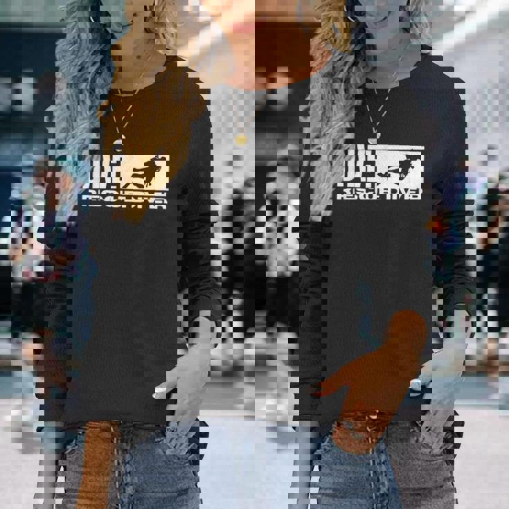 レスキューダイバー ヴィンテージ ダメージ加工 スキューバダイビング ダイバー 長袖Tシャツ 彼女への贈り物