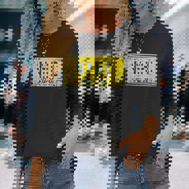 レトロ オールドスクール ニューヨーク ハードコア Nyhc パンクロックミュージック Nyc 長袖Tシャツ 彼女への贈り物