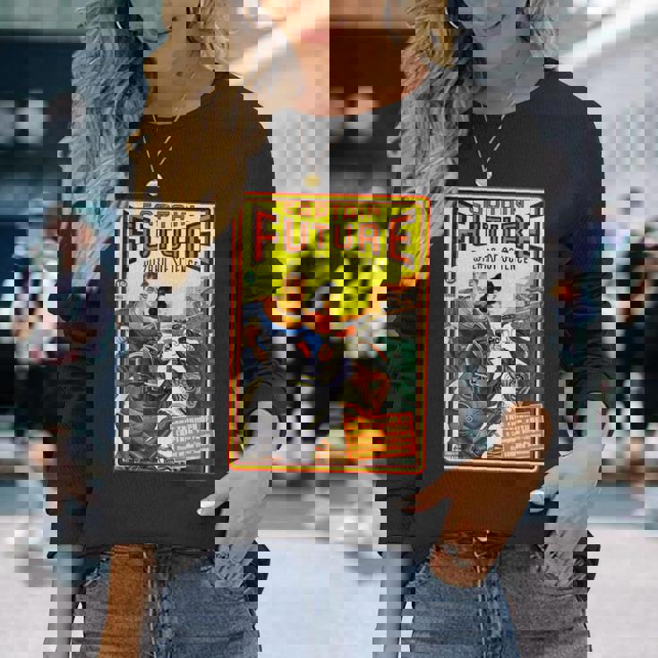 レトロヴィンテージキャプテンフューチャーコミックマガジン 長袖Tシャツ 彼女への贈り物