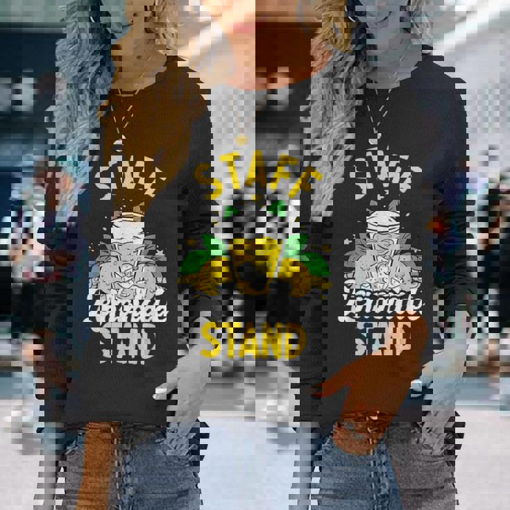 レモネードスタンド スタッフ レモネードスタンド Ceo レモネードメーカー 長袖Tシャツ 彼女への贈り物