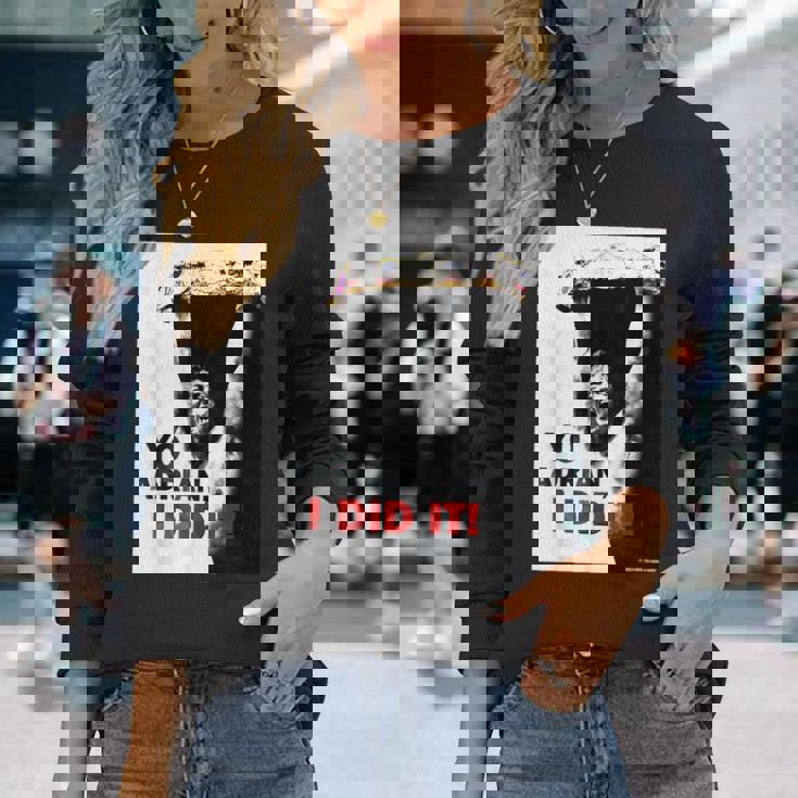 ロッキーよエイドリアン、やった 長袖Tシャツ 彼女への贈り物