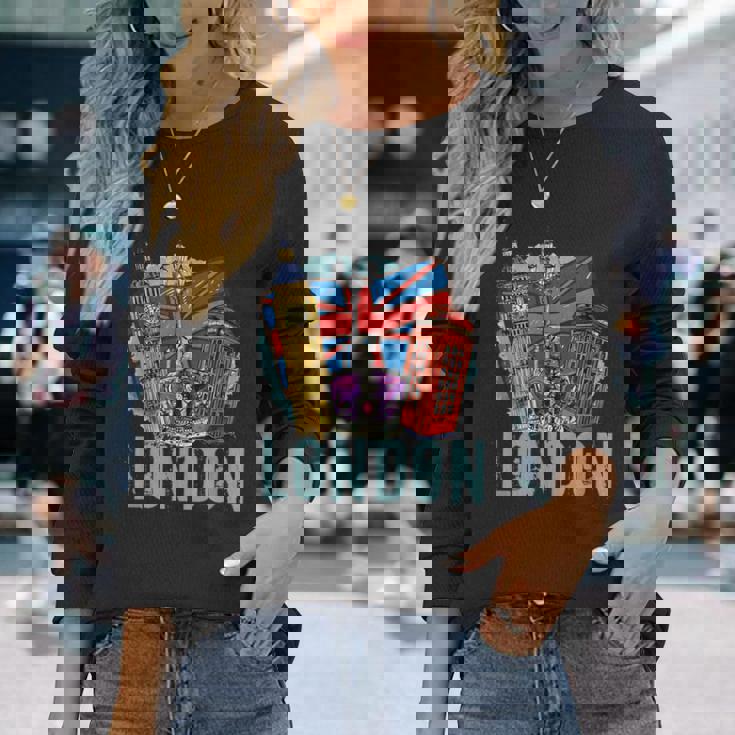 ロンドン お土産 ビッグベン ロンドン グレートブリテン イギリス 長袖Tシャツ 彼女への贈り物