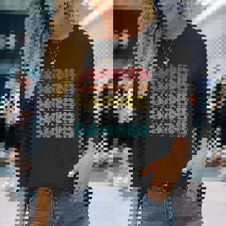 ヴィンテージ レトロ ダムド 長袖Tシャツ 彼女への贈り物