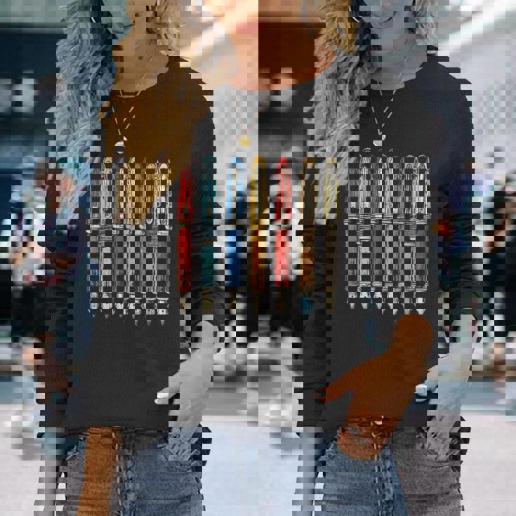 万年筆 熱狂的 コレクター愛好家 レトロ ヴィンテージ インク 長袖Tシャツ 彼女への贈り物