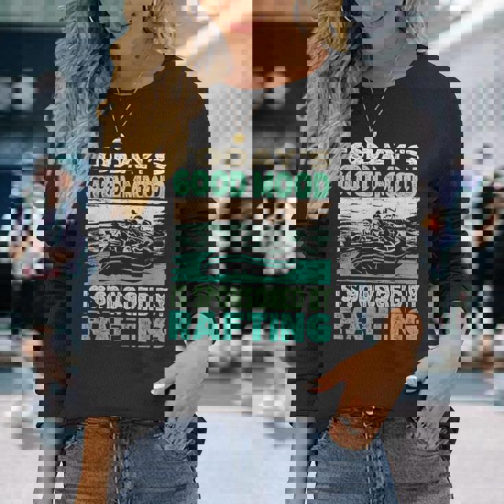 今日のいい気分はラフティングがスポンサー 長袖Tシャツ 彼女への贈り物