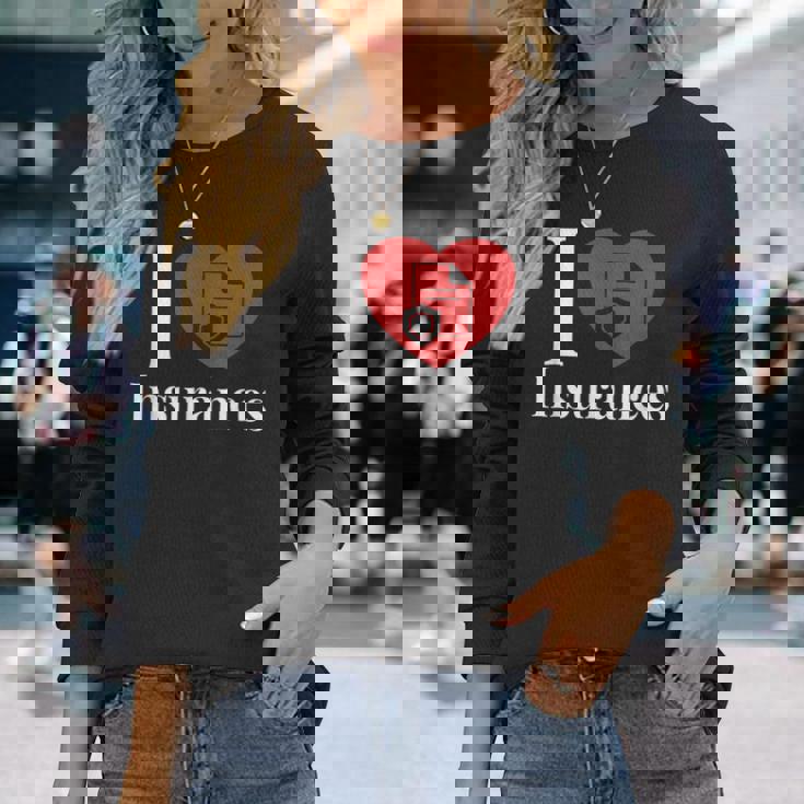 保険大好き 長袖Tシャツ 彼女への贈り物