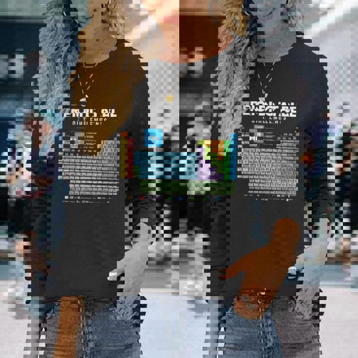 元素周期表 化学 長袖Tシャツ 彼女への贈り物