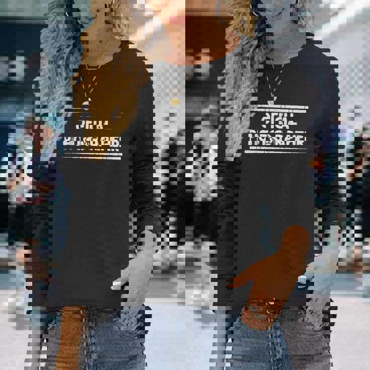 公式カメラマン カメラマン フォトグレープカメラギフト 長袖Tシャツ 彼女への贈り物