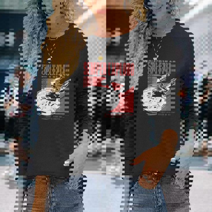 公式スタートレック ゼンパー・エクスプローロ 長袖Tシャツ 彼女への贈り物