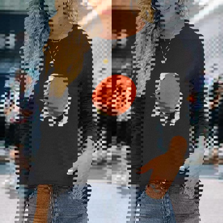 卓球 ラケット 面白いtシャツ ピンポン おもしろ 服 ネタ メンズ 卓球部 おもしろグッズ 大人 子供 長袖Tシャツ 彼女への贈り物