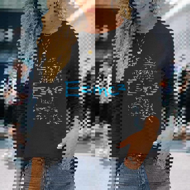 同等フォーミュラ EMc2 質量エネルギー 長袖Tシャツ 彼女への贈り物
