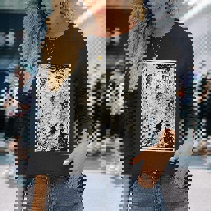 夢 By オーブリー・ビアズリー 1894 長袖Tシャツ 彼女への贈り物