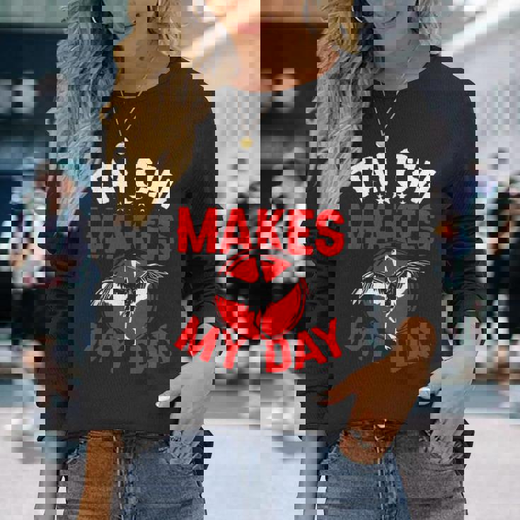 太極拳は私の日をつくる 太極拳 長袖Tシャツ 彼女への贈り物